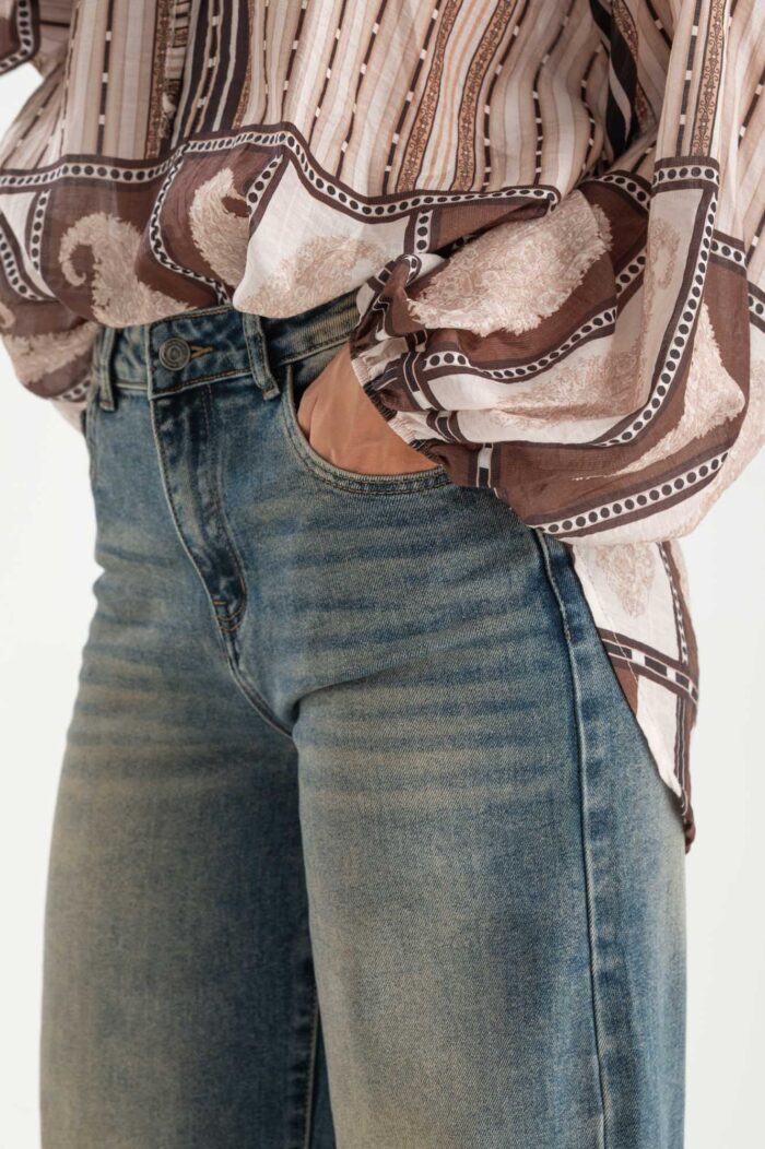 Jeans wide-leg vintage - immagine 2