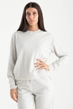 Felpa basic girocollo
