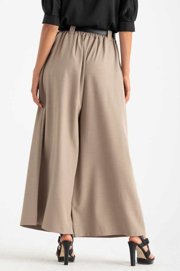 Pantalone palazzo con pences - immagine 3
