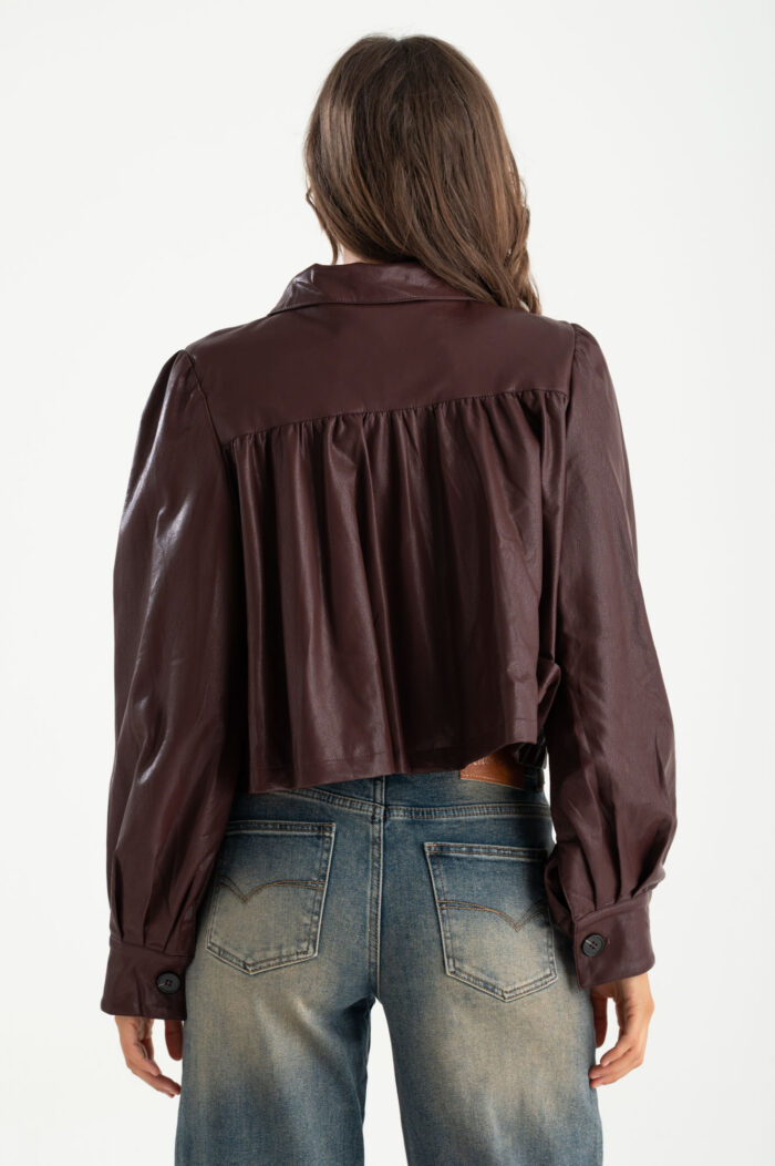 Giubbino ecopelle cropped - immagine 3