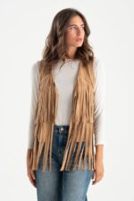 Gilet effetto suede