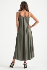 Abito lungo satin - immagine 2