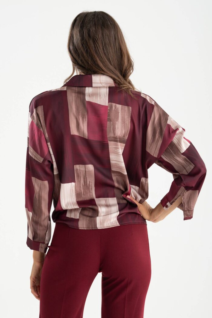 Camicia raso fantasia - immagine 3