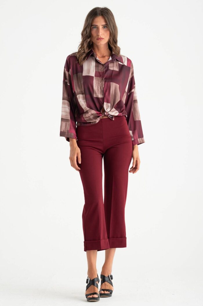 Camicia raso fantasia - immagine 4