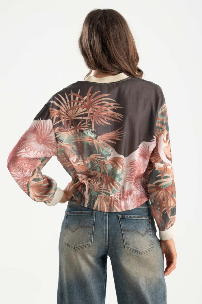 Giacca zip fantasia - immagine 3