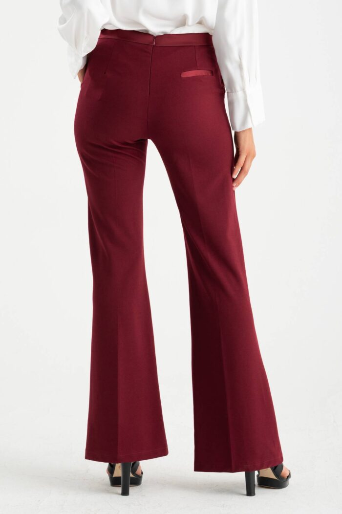 Pantalone crepe profili raso - immagine 4