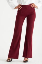 Pantalone crepe profili raso
