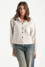 Giacca tela oversize