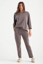 Pantalone felpa stone washed - immagine 2