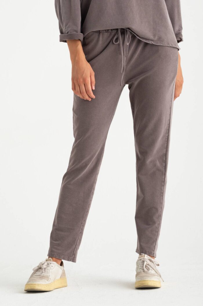 Pantalone felpa stone washed - immagine 1