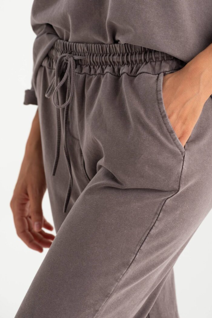 Pantalone felpa stone washed - immagine 3