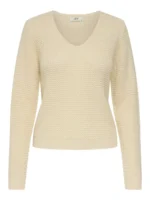 Maglia punto inglese collo a V - immagine 3