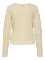 Maglia punto inglese collo a V - immagine 4
