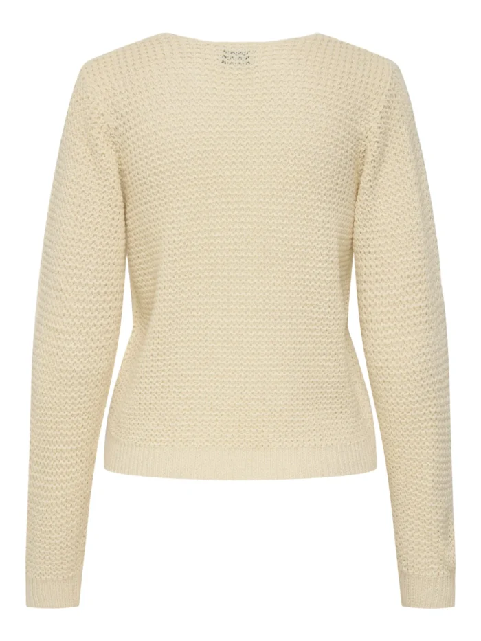 Maglia punto inglese collo a V - immagine 4