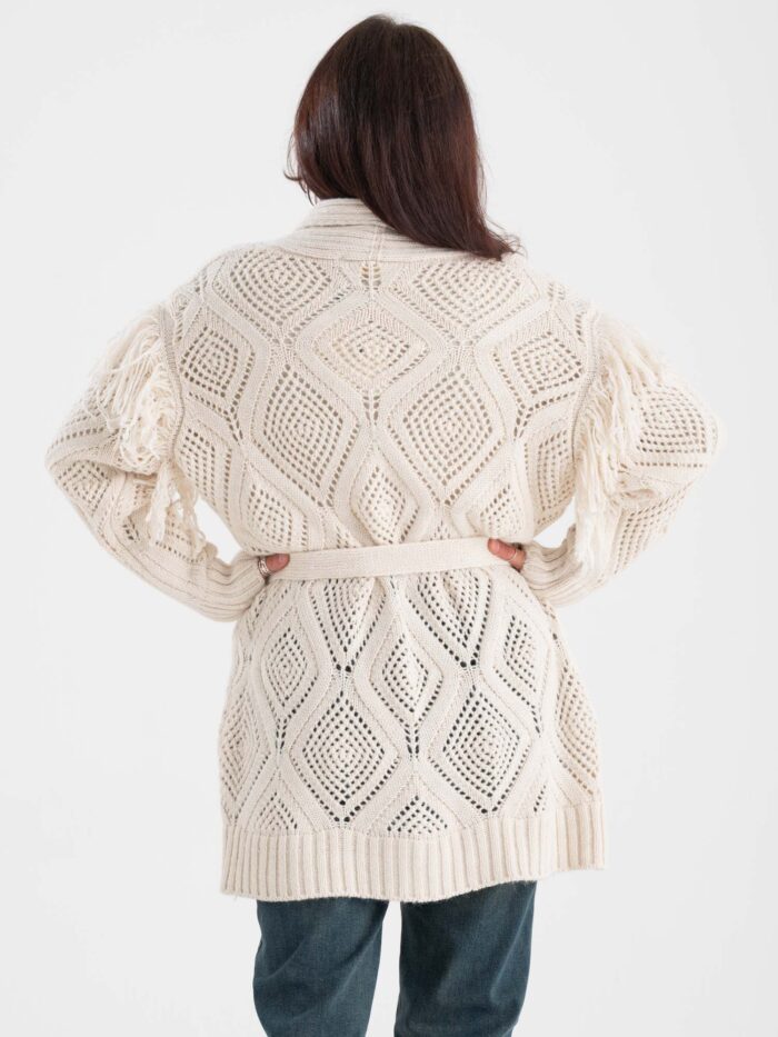 Cardigan con frange - immagine 2