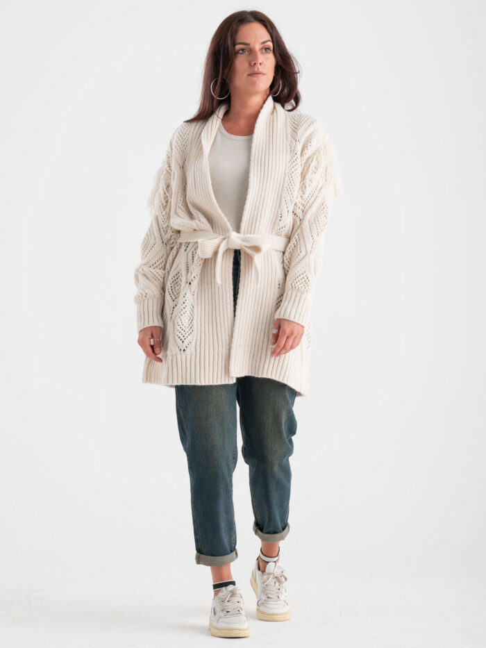 Cardigan con frange - immagine 3