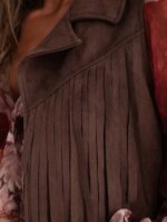 Gilet crop frange - immagine 4
