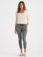 T-shirt maniche lunghe basic costina - immagine 3