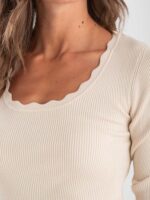 T-shirt maniche lunghe basic costina - immagine 2