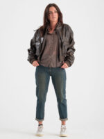 Giubbino bomber in ecopelle - immagine 4