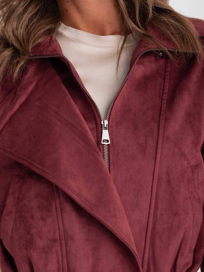 Chiodo bomber effetto suede - immagine 4