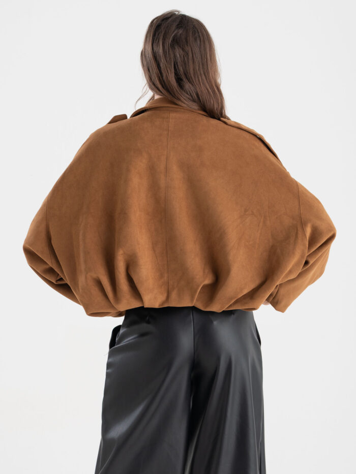 Bomber effetto suede oversize - immagine 4