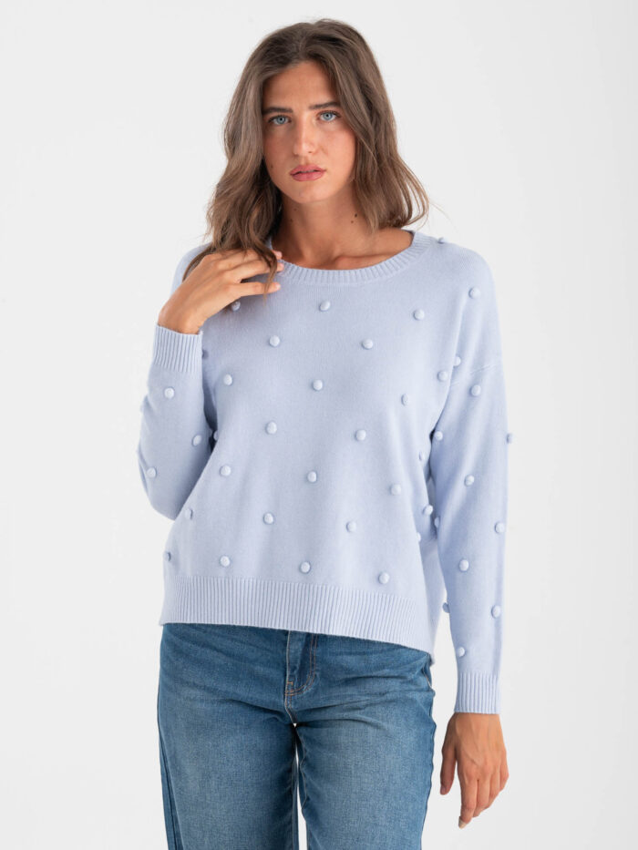 Pullover pompon - immagine 1